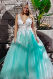 Stunning Lace Applique Ball Gown Long Ball Gowns Prom Dresses Quinceanera