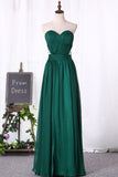 Chiffon Sweetheart With Applique And Ruffles A Line Prom