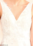 Wedding Dresses V-neck Train Dress A-Line Wedding With Lace Court Sahna