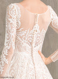 Dress Illusion Lace Wedding Train Court Ball-Gown/Princess Wedding Dresses Peggie