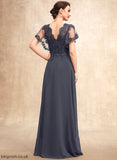 Lace V-neck Dress Mother of the Bride Dresses A-Line Lea the Mother Chiffon Sequins Floor-Length Bride of With