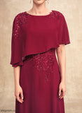 Mother of the Bride Dresses Floor-Length Dress Lace Sequins Neck A-Line the Emma Chiffon Mother Beading With of Bride Scoop