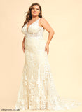 Madisyn Wedding Dress Train Tulle Lace V-neck Trumpet/Mermaid Wedding Dresses Chapel