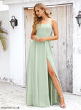 Neckline Silhouette Length Floor-Length SplitFront A-Line SquareNeckline Fabric Embellishment Sharon Bridesmaid Dresses
