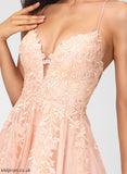 Homecoming Dresses Tulle Short/Mini With Dress Giovanna V-neck Sequins Homecoming A-Line Lace