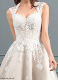 Tea-Length Lace Kamila Ball-Gown/Princess With Wedding Dresses Sequins Wedding Tulle Sweetheart Dress