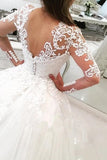 Wedding Dresses V Neck Sheath With Applique Long Sleeves Detachable