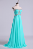Prom Dresses A Line Floor Length Sweetheart Chiffon With