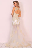 Spandex Scoop Mermaid Sweep Train Prom Dresses
