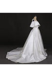 Gorgeous Strapless Ball Gown Long Wedding Dresses, Off The Shoulder Bridal