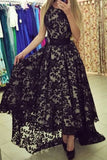 New Arrival Prom Dresses A Line Scoop Lace With Sash