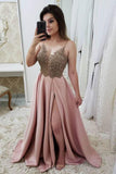 Prom Dress Sweetheart Up Satin With Beads And Sequins Spegetti