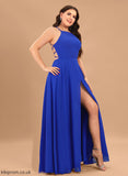 Naima Prom Dresses Floor-Length A-Line Chiffon Scoop