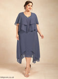 A-Line of Beading V-neck Bride With Mother of the Bride Dresses Mother the Chiffon Dress Stella Ankle-Length