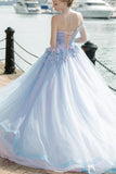 New Arrival Floral Wedding Dresses Ball Gown Tulle With Appliques Off The