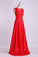 Beautiful V-Neck Prom Dresses A-Line Chiffon Floor-Length