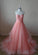 Hot Sale Charming Sweetheart A-line Tulle Floor Length Strapless Sleeveless Evening Dresses