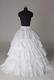 Fashion Wedding Petticoat Accessories 5 layers White Floor Length