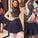 Elegant Short Open Back Lace Black Fitted Halter Cute Mini Homecoming Dresses