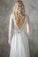 Elegant A Line V Neck Long Sleeve Ivory Lace Backless Beach Boho Wedding Dresses