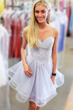 Sweetheart Short Homecoming Dress Tulle