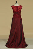Chic Mother Of The Bride Dress Scoop Sheath Burgundy