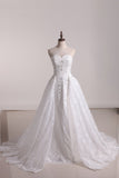 Wedding Dresses Sweetheart Lace With Applique And Beads Mermaid Court Train