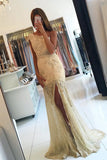 One Shoulder Mermaid Prom Dresses Tulle With Applique And