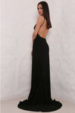 Spandex Evening Dresses Spaghetti Straps Open Back With