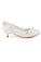 Lace White Lower Heel Evening Shoes Wedding Shoes