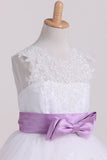 New Arrival A Line Flower Girl Dresses Scoop With