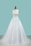 A Line Sweetheart With Applique & Beads Wedding Dresses