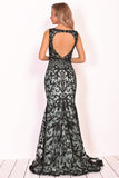 New Arrival Scoop Prom Dresses With Applique And