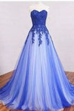 Prom Dresses A-Line Sweetheart Floor-Length Tulle With
