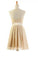 Latest A-line Strapless Knee-Length Chiffon Bridesmaid Dresses