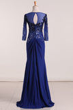 Chiffon Sheath Mother Of The Bride Dresses V Neck With Beading