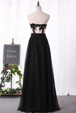 2024 New Arrival Prom Dresses A Line Sweetheart Chiffon With Applique And Beads