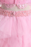Two-Piece Long Sleeves Prom Dresses A Line Bateau Tulle &