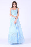 Tulle Square With Beading A Line Floor Length Prom