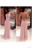 New Arrival Prom Dresses Scoop Chiffon With Beading