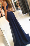 Halter Chiffon Prom Dresses A Line With Applique Open