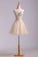 Lovely Homecoming Dresses A Line Sweetheart Short Mini Color Champagne