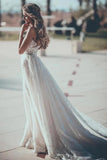 A Line Sweetheart Tulle Wedding Dresses With Appliques Wedding STBPJTT61Z1