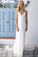 2022 Boho V-neck A-Line White Cheap Lace Chiffon Backless Sash Summer Beach Wedding Dresses
