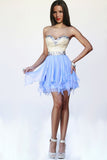 Stunning Homecoming Dresses Sweetheart A Line Short/Mini With Beads New