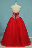 New Arrival Sweetheart Quinceanera Dresses Ball Gown Tulle With