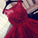 Fashion A-Line Scoop Sleeveless Red Long Homecoming Dress With Appliques