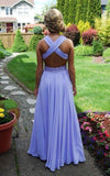 Pd426 Charming V-Neck Prom Dress Chiffon Prom Dress Backless A-Line Prom