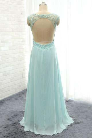 Elegant V-Neck Beading Backless Long Party Dresses Simple Prom Gowns