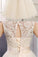 Lace Short Champagne Ball Gown Sleeveless Bowknot Open Back Scoop Homecoming Dresses
